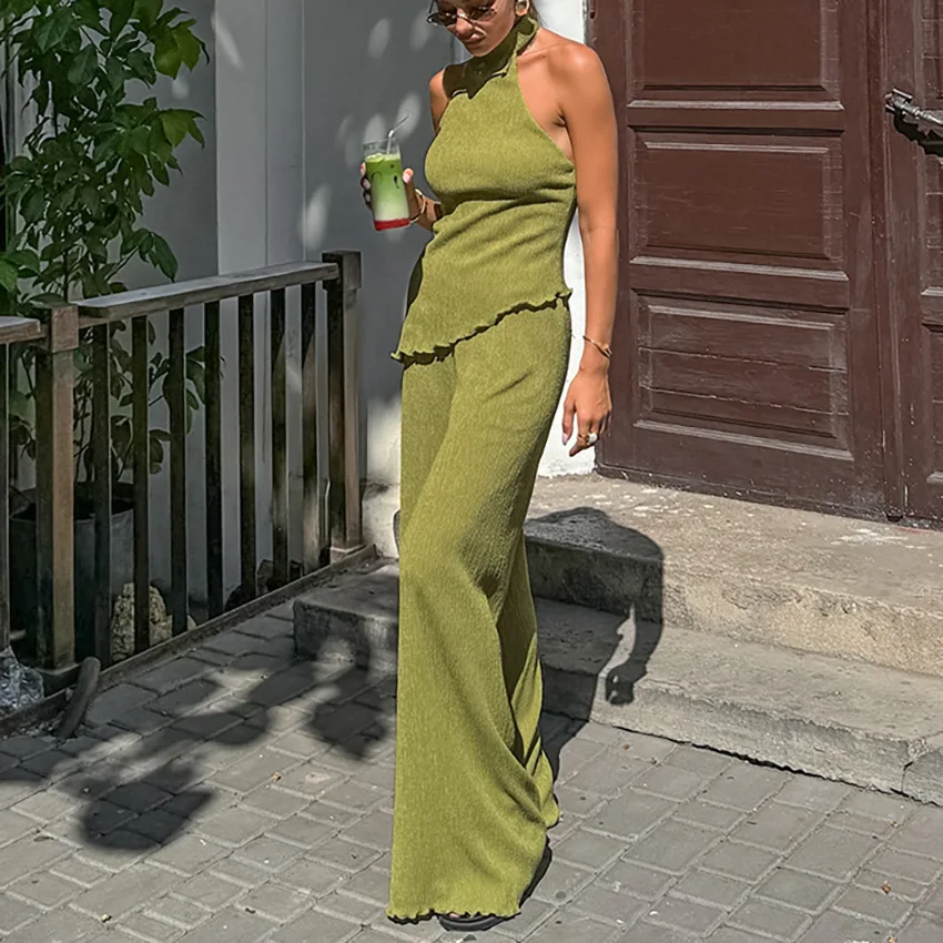 French fashion leisure green suit 2025 spring and summer new halter personality temperament commuting two-piece female
French fashion leisure green suit 2025 spring and summer new halter personality temperament commuting two-piece female