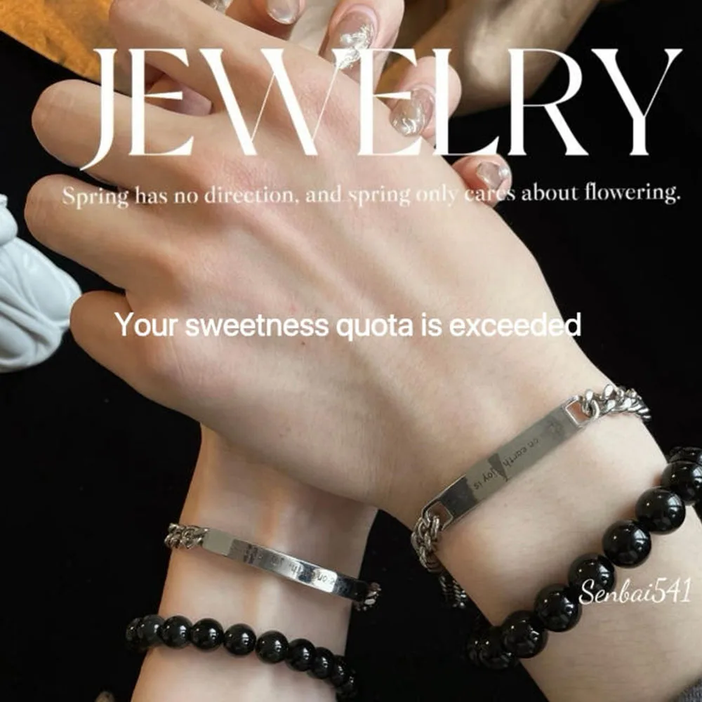 Sweet online customization of your exclusive couple bracelet with your name engraved on it for specific anniversaries
Sweet online customization of your exclusive couple bracelet with your name engraved on it for specific anniversaries