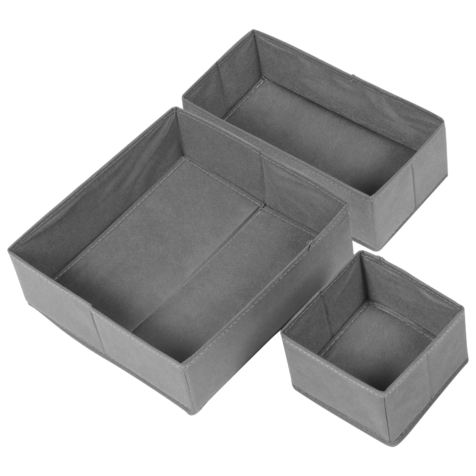 3 Pcs Grey Non-woven Fabric Storage Boxes Sock Underwear Organizer Drawer Multifunctional Container
3 Pcs Grey Non-woven Fabric Storage Boxes Sock Underwear Organizer Drawer Multifunctional Container