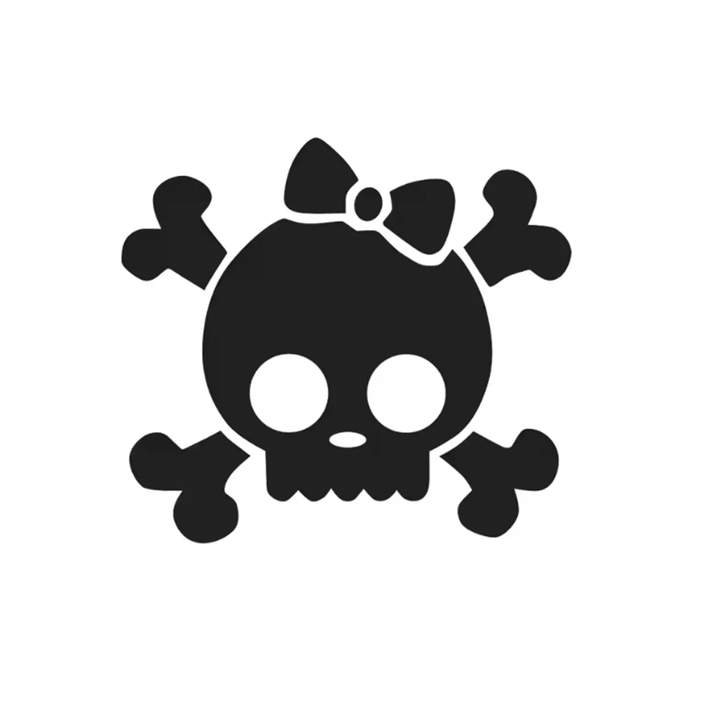 Cute Skull Girl with Bow Vinyl Decal Sticker for Window Laptop Car Truck - Girlie Design
Cute Skull Girl with Bow Vinyl Decal Sticker for Window Laptop Car Truck - Girlie Design