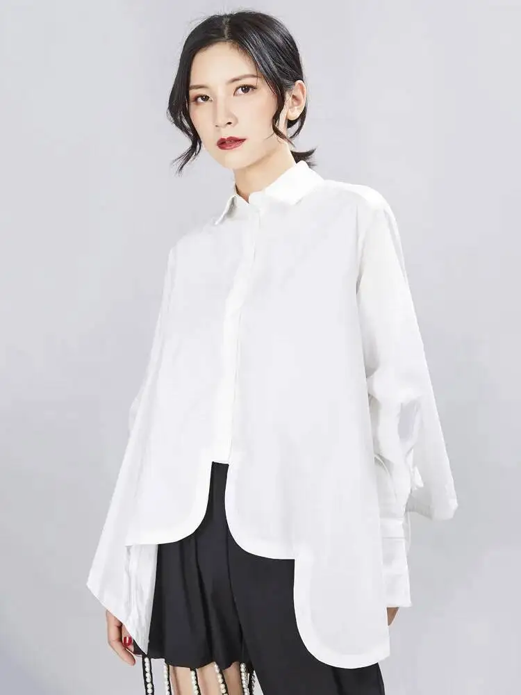 Size Big Women Pleated Irregular Blouse New Lapel Long Sleeve Loose Fit Shirt Fashion Spring Autumn 2026 19V9
Size Big Women Pleated Irregular Blouse New Lapel Long Sleeve Loose Fit Shirt Fashion Spring Autumn 2026 19V9