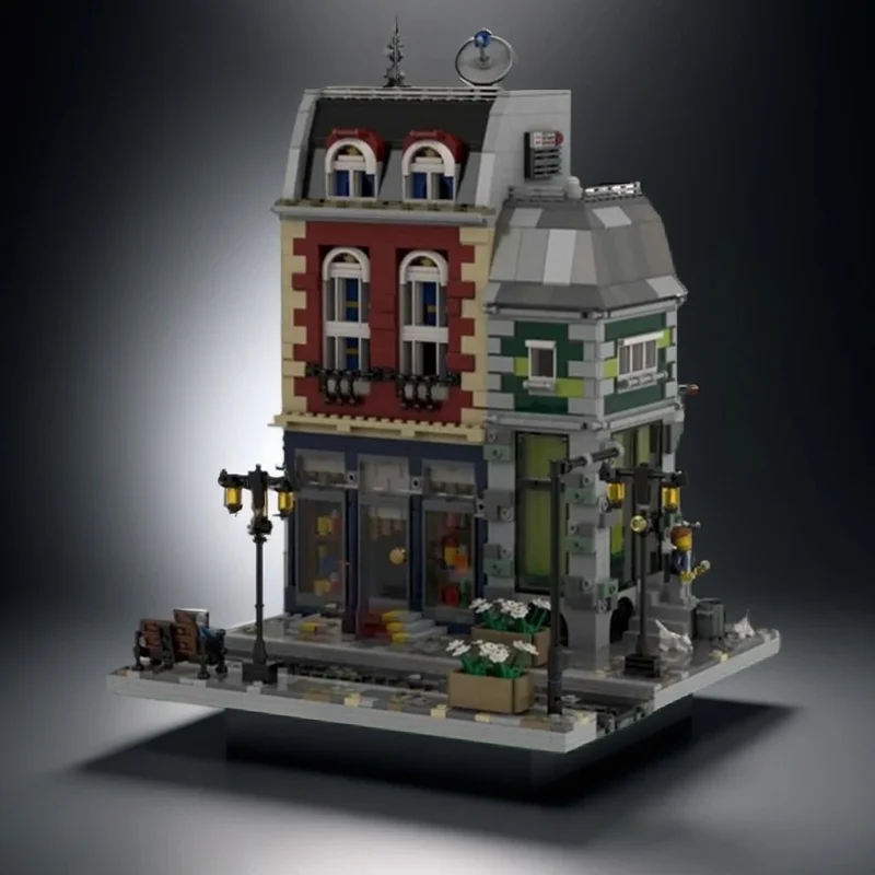 NEW 1274PCS MOC Street View Modualr Corner Shop Model Custom Building Blocks Architecture DIY Assembly Display Gift Building Set
NEW 1274PCS MOC Street View Modualr Corner Shop Model Custom Building Blocks Architecture DIY Assembly Display Gift Building Set