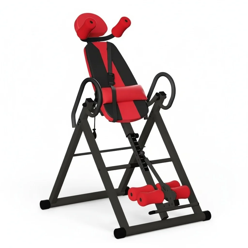 Adjustable Inversion Table, Metal 115 x 70 x 152 cm Back Therapy Table, with Reversible Ankle Holders, Indoor Fitness Equipment
Adjustable Inversion Table, Metal 115 x 70 x 152 cm Back Therapy Table, with Reversible Ankle Holders, Indoor Fitness Equipment
