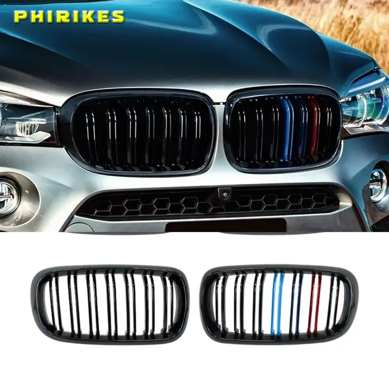 High Quality Front Bumper Grill Dual 2-Slat Kidney Grille For BMW X5 X6 M F15 F16 F85 F86 14-17 ABS Gloss Black Racing Grills
High Quality Front Bumper Grill Dual 2-Slat Kidney Grille For BMW X5 X6 M F15 F16 F85 F86 14-17 ABS Gloss Black Racing Grills