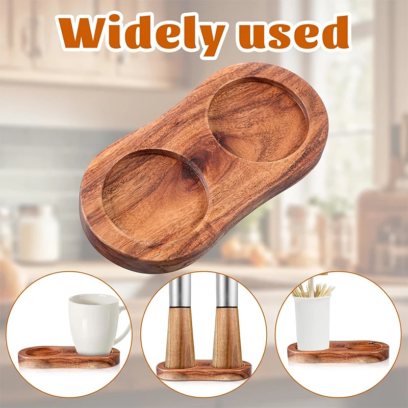Salt and Pepper Mill Tray Acacia Wood Pepper and Salt Grinder Stand Kitchen Pepper Mill Holder Rest Dining Table Protector JT554
Salt and Pepper Mill Tray Acacia Wood Pepper and Salt Grinder Stand Kitchen Pepper Mill Holder Rest Dining Table Protector JT554