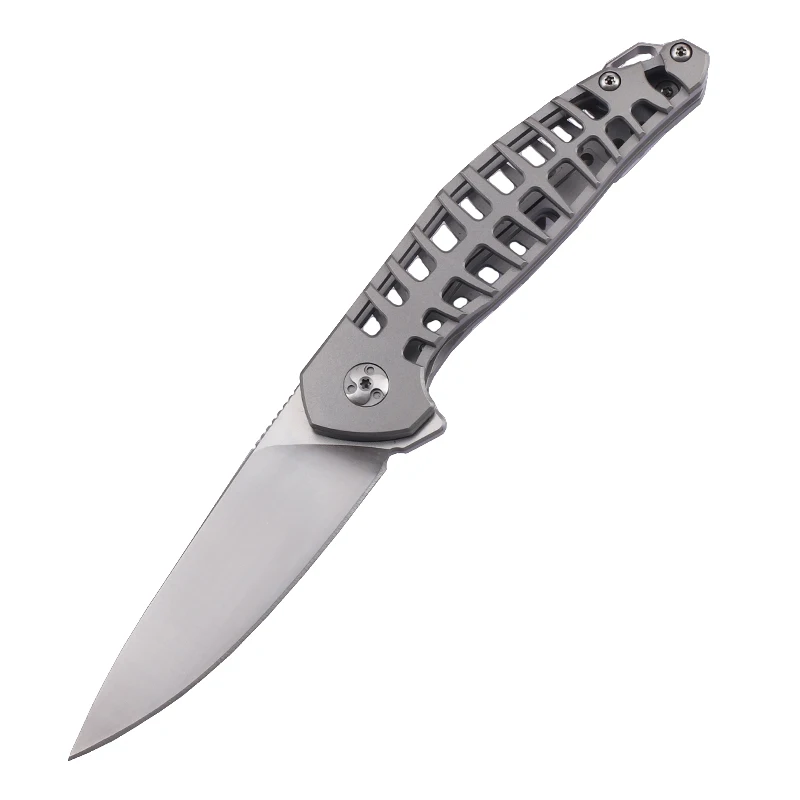New K110 steel sandblasted titanium alloy handle for outdoor camping EDC practical knife mini portable fruit peeler
New K110 steel sandblasted titanium alloy handle for outdoor camping EDC practical knife mini portable fruit peeler