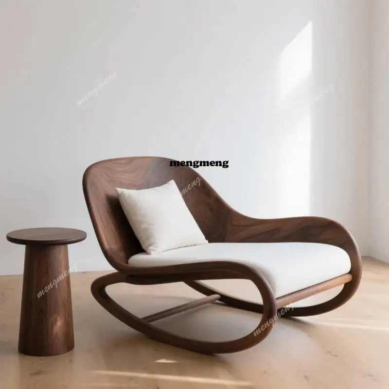 Song-style aesthetics high-end custom black walnut rocking chair casual designer high-end custom furniture of the same nap chair
Song-style aesthetics high-end custom black walnut rocking chair casual designer high-end custom furniture of the same nap chair