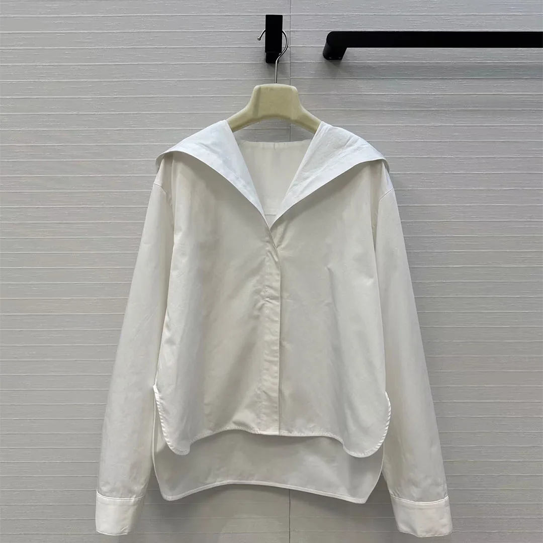 Cute Preppy Style Cotton Casual Shirt Women 2025 New Autumn Hodded Long Sleeve Solid Color Loose Streetwear Blouse Chic Tops
Cute Preppy Style Cotton Casual Shirt Women 2025 New Autumn Hodded Long Sleeve Solid Color Loose Streetwear Blouse Chic Tops