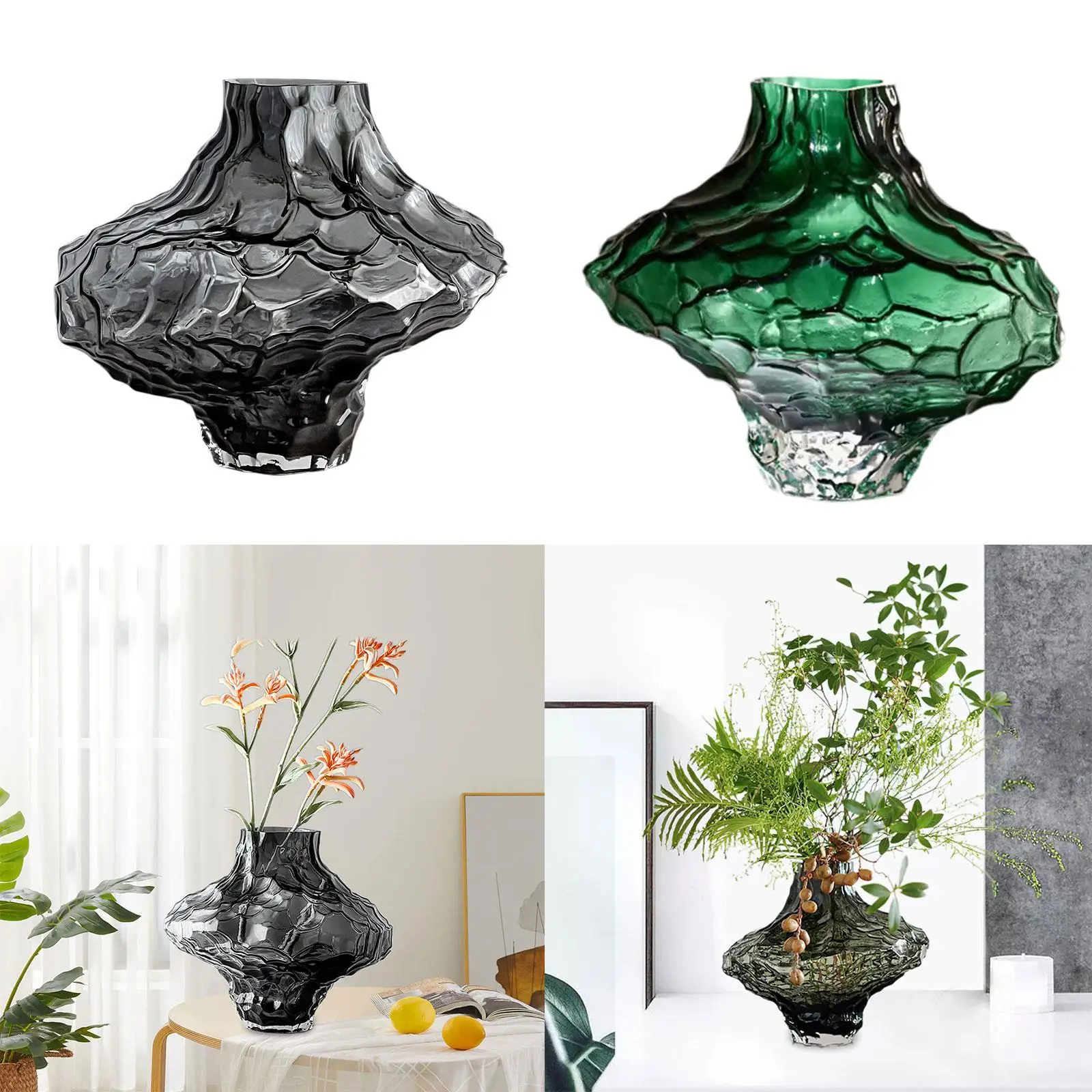 Glass Vase,Irregular Shaped Flower Vase,6 inch Small Centerpiece,Home Bouquet Holder for Table,Wedding,Bookshelf,Desk,Office
Glass Vase,Irregular Shaped Flower Vase,6 inch Small Centerpiece,Home Bouquet Holder for Table,Wedding,Bookshelf,Desk,Office