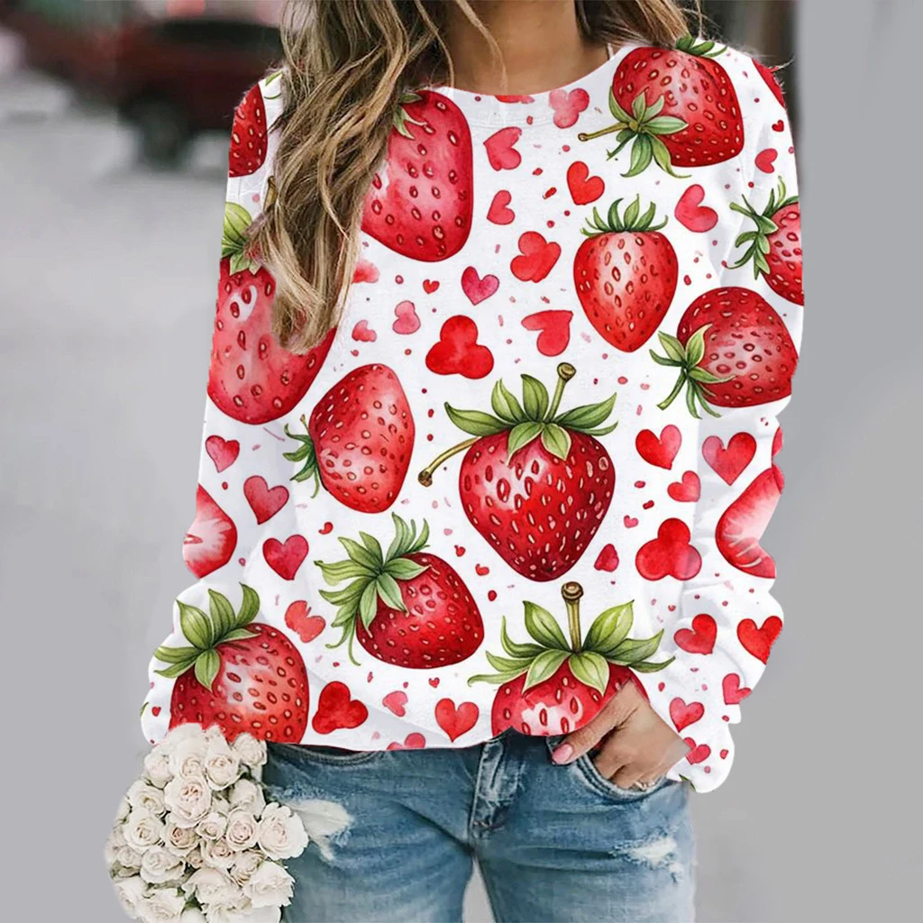 Толстовки с 3D принтом клубники и фруктов, женские повседневные толстовки реглан с длинными рукавами Y2k, женские пуловеры, топы в стиле Харадзюку, женская одежда
Толстовки с 3D принтом клубники и фруктов, женские повседневные толстовки реглан с длинными рукавами Y2k, женские пуловеры, топы в стиле Харадзюку, женская одежда