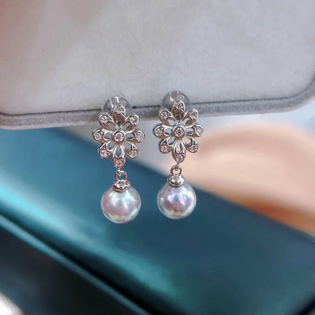 YB2024 Pure 925 Sterling Silver Round 7-8mm Japan Sea Water Bluish Gray Pearls Studs Earrings Women Fine Pearl Earrings Clasps
YB2024 Pure 925 Sterling Silver Round 7-8mm Japan Sea Water Bluish Gray Pearls Studs Earrings Women Fine Pearl Earrings Clasps