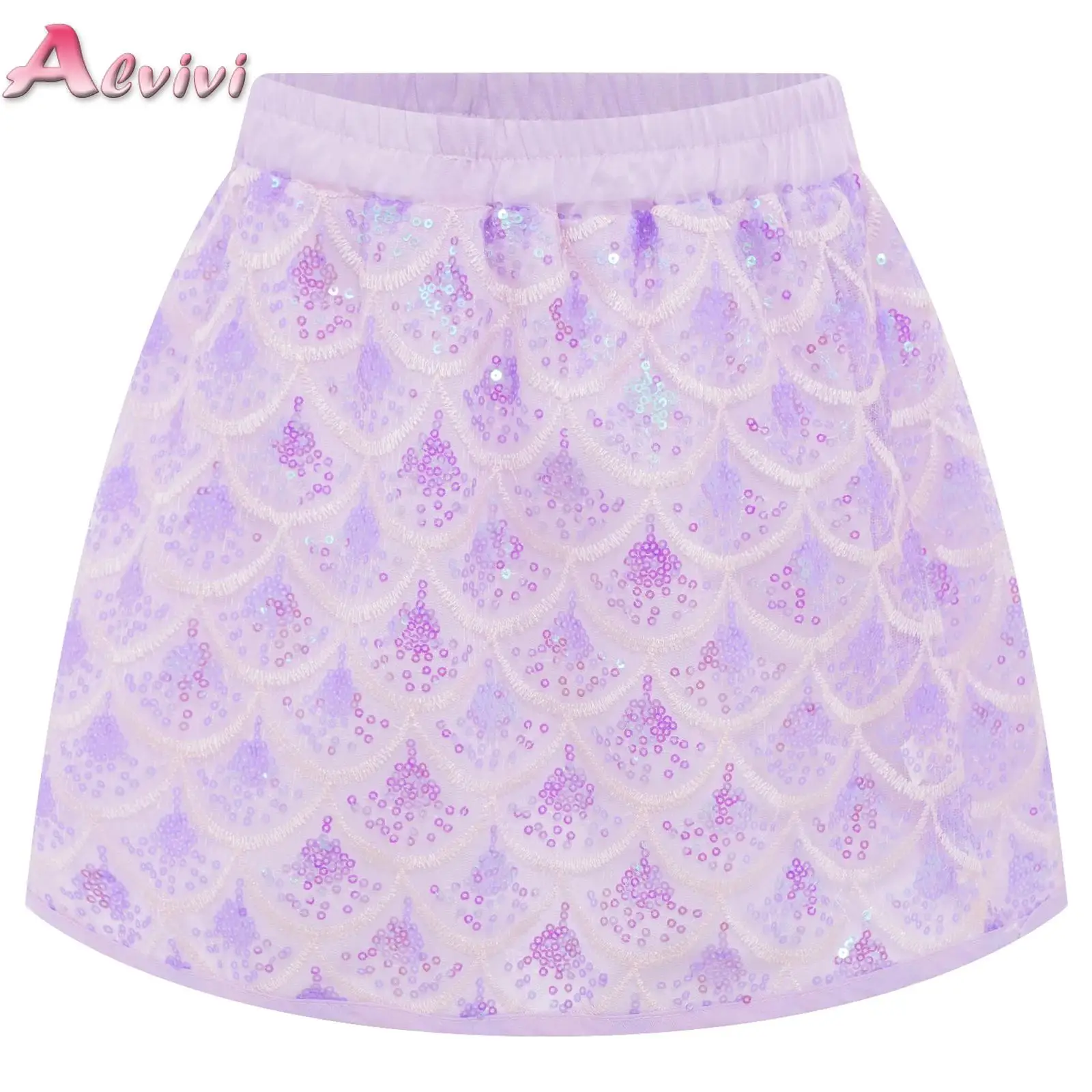 Kids Girls Shiny Sequins Fish Scale Skirt Halloween Mermaid Role Play Costume Elastic Waistband Skirts with Built-in Shorts
Kids Girls Shiny Sequins Fish Scale Skirt Halloween Mermaid Role Play Costume Elastic Waistband Skirts with Built-in Shorts