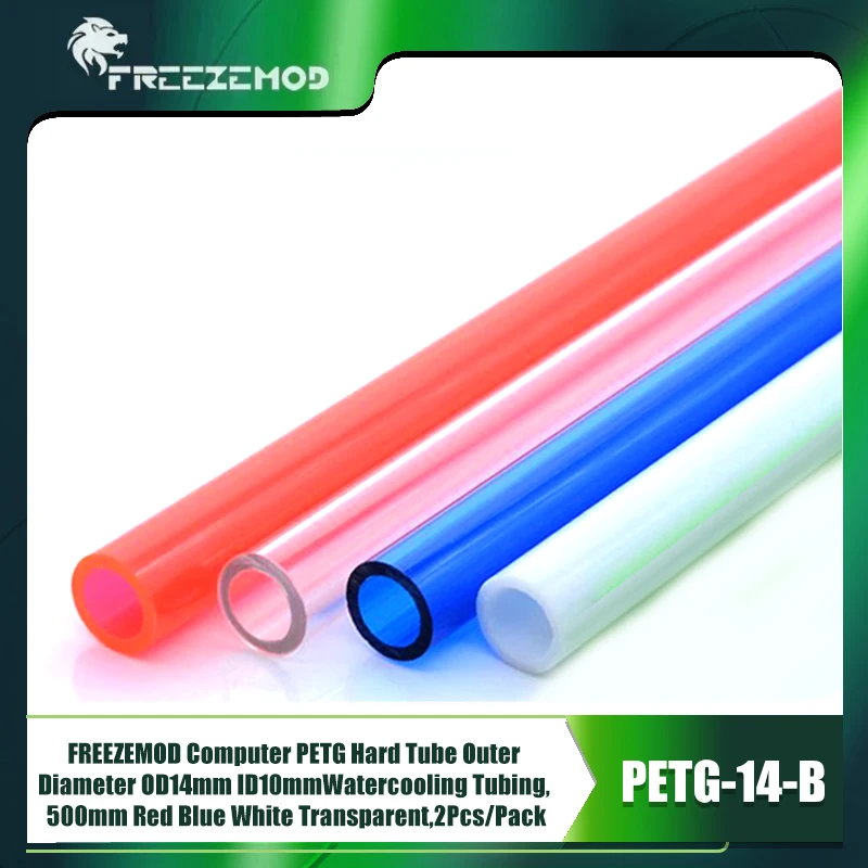 FREEZEMOD Компьютер PETG Жесткая трубка Внешний диаметр OD14 мм ID10 мм Трубка с водяным охлаждением, 500 мм Красный Синий Белый Прозрачный, 2 шт./упак.
FREEZEMOD Компьютер PETG Жесткая трубка Внешний диаметр OD14 мм ID10 мм Трубка с водяным охлаждением, 500 мм Красный Синий Белый Прозрачный, 2 шт./упак.