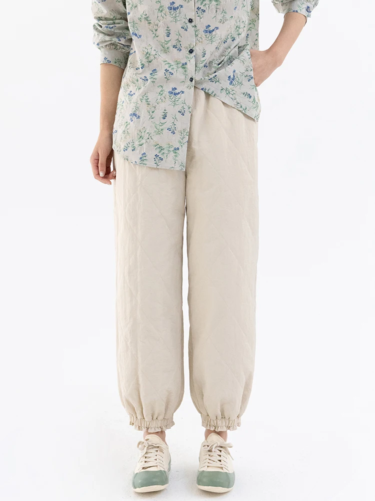 New Le Collection Cotton Lightweight Quilted Diamond Patterned Thermal Autumn Winter Trousers Middle Waist Long Pants
New Le Collection Cotton Lightweight Quilted Diamond Patterned Thermal Autumn Winter Trousers Middle Waist Long Pants