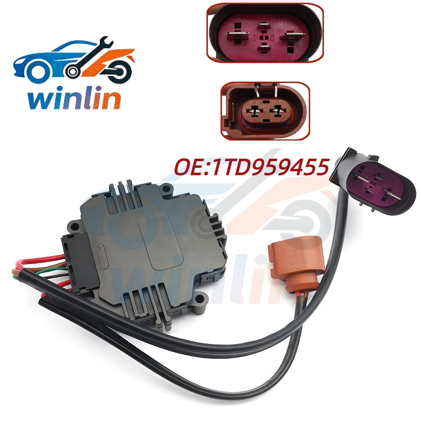 1K0959455N Dual Fan Control Resistor Module 1K0959455FJ for Volkswagen Jetta 2005 To 2016 Passat 2006 To 2018
1K0959455N Dual Fan Control Resistor Module 1K0959455FJ for Volkswagen Jetta 2005 To 2016 Passat 2006 To 2018