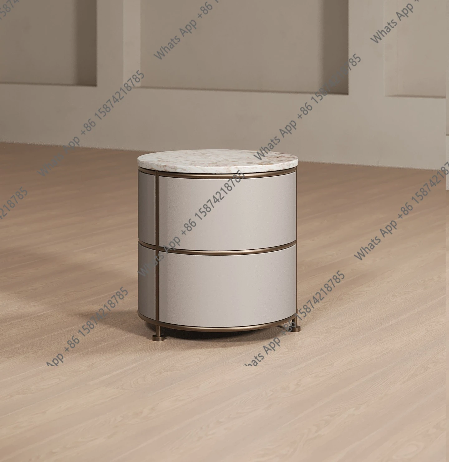 Zx Designer Round Marble Leather Bedside Table Household Bedroom Italian Light Luxury Premium Press
Zx Designer Round Marble Leather Bedside Table Household Bedroom Italian Light Luxury Premium Press