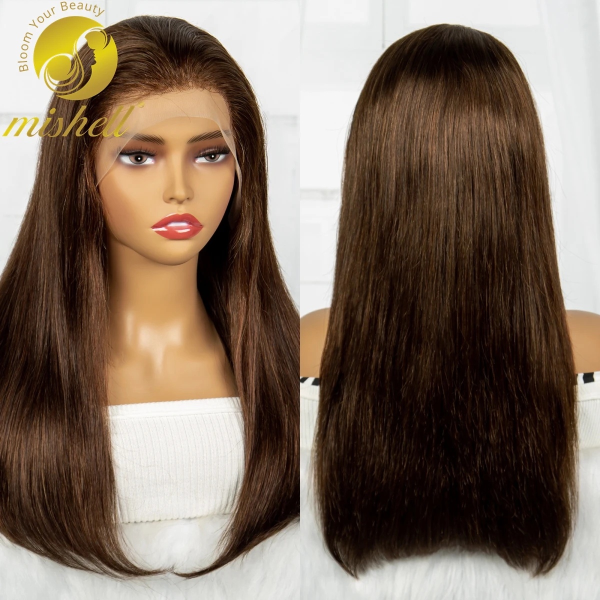 24inch 250%Density Chocolate Brown Straight Human Hair Wig Bob Wig 13x4 Transparent Lace Front Brazilian Remy Hair Wig for Women
24inch 250%Density Chocolate Brown Straight Human Hair Wig Bob Wig 13x4 Transparent Lace Front Brazilian Remy Hair Wig for Women