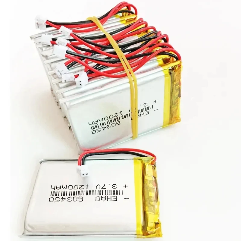 10 PCS 3.7V 1200mAh LiPo Rechargeable Battery + JST ZH 1.5mm 2pin Connector For GPS DVD Mobile Video Game E-books 603450
10 PCS 3.7V 1200mAh LiPo Rechargeable Battery + JST ZH 1.5mm 2pin Connector For GPS DVD Mobile Video Game E-books 603450