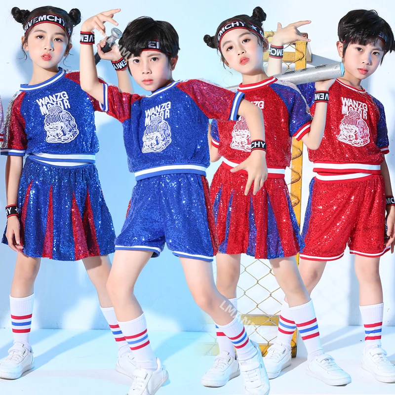 New Year's Day children's sequin stage performance costumes, children's street dance and jazz dance performance costumes
New Year's Day children's sequin stage performance costumes, children's street dance and jazz dance performance costumes