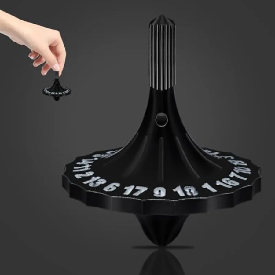 D20 Spinning Top Dice, EDC Fidget Desk Toy for Tabletop RPG Gamer Spinning Top Design with D20 Numbers, 3D Printed Resin, Acces
D20 Spinning Top Dice, EDC Fidget Desk Toy for Tabletop RPG Gamer Spinning Top Design with D20 Numbers, 3D Printed Resin, Acces