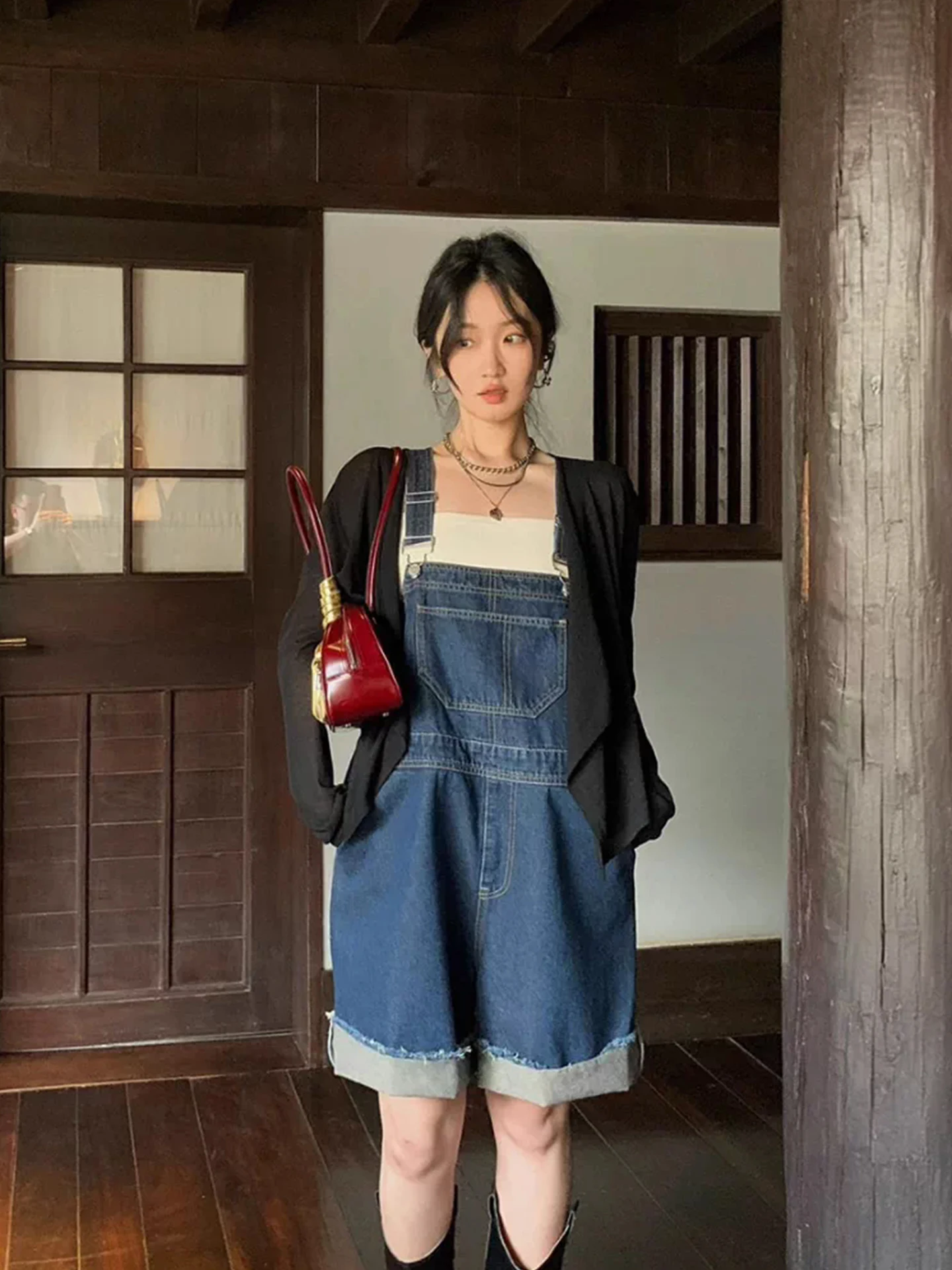 High Waist Thin Denim Overalls Women's Spring New Small Size Wide Leg Strap Pants Retro Sle Commute Sle Polyester Fiber
High Waist Thin Denim Overalls Women's Spring New Small Size Wide Leg Strap Pants Retro Sle Commute Sle Polyester Fiber