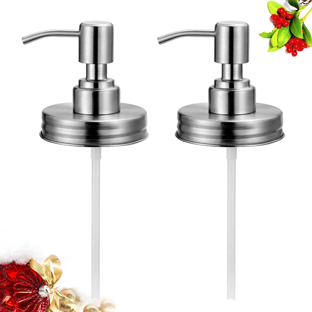 2pcs Stainless Steel Soap Pump Lids Leakproof Replacement For Farmhouse Kitchen Bathroom Laundry Room Silver
2pcs Stainless Steel Soap Pump Lids Leakproof Replacement For Farmhouse Kitchen Bathroom Laundry Room Silver