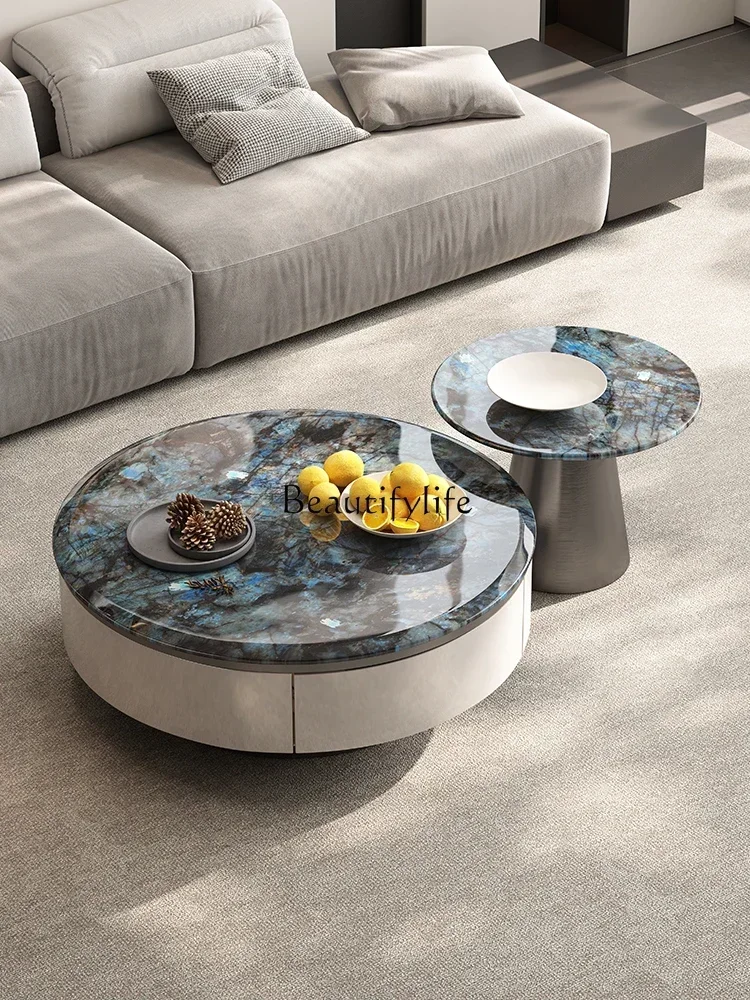 S Size round Coffee Table Luxury Stone Marble Living Room New Italian Light Luxury High-End Storage Designer
S Size round Coffee Table Luxury Stone Marble Living Room New Italian Light Luxury High-End Storage Designer