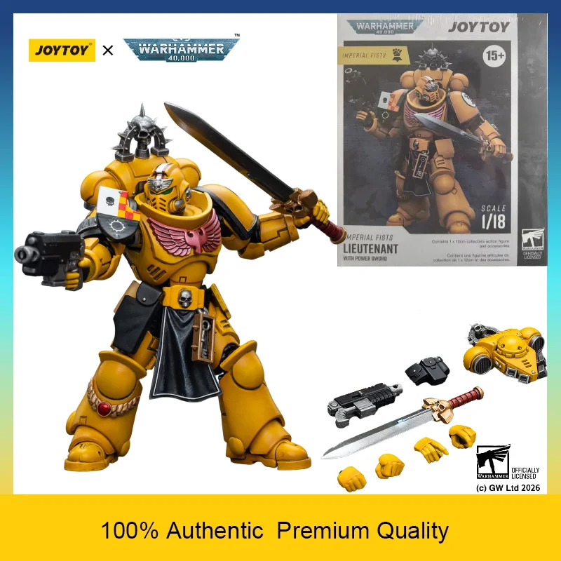 JOYTOY Warhammer 40k Imperial Fists Primaris Lieutenant with Power Sword & Bolt Rifle 1/18 Articulated Action Figure In Stock
JOYTOY Warhammer 40k Imperial Fists Primaris Lieutenant with Power Sword & Bolt Rifle 1/18 Articulated Action Figure In Stock