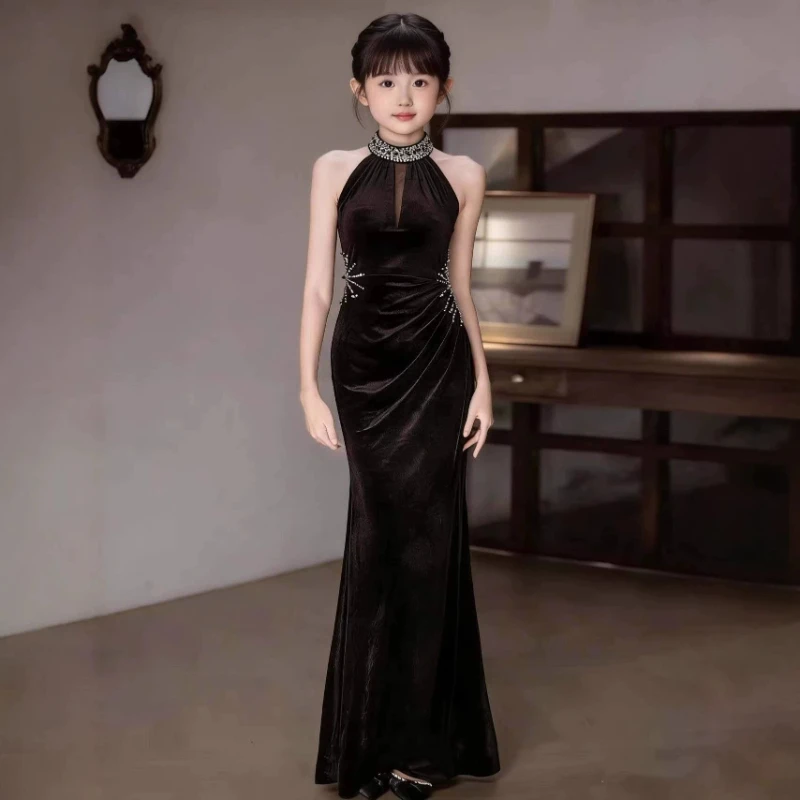 2026 Children Girls Sleeveless Evening Dress Costume Model Piano Violin Performance Birthday Party Gown Pageant Party Outfit
2026 Children Girls Sleeveless Evening Dress Costume Model Piano Violin Performance Birthday Party Gown Pageant Party Outfit