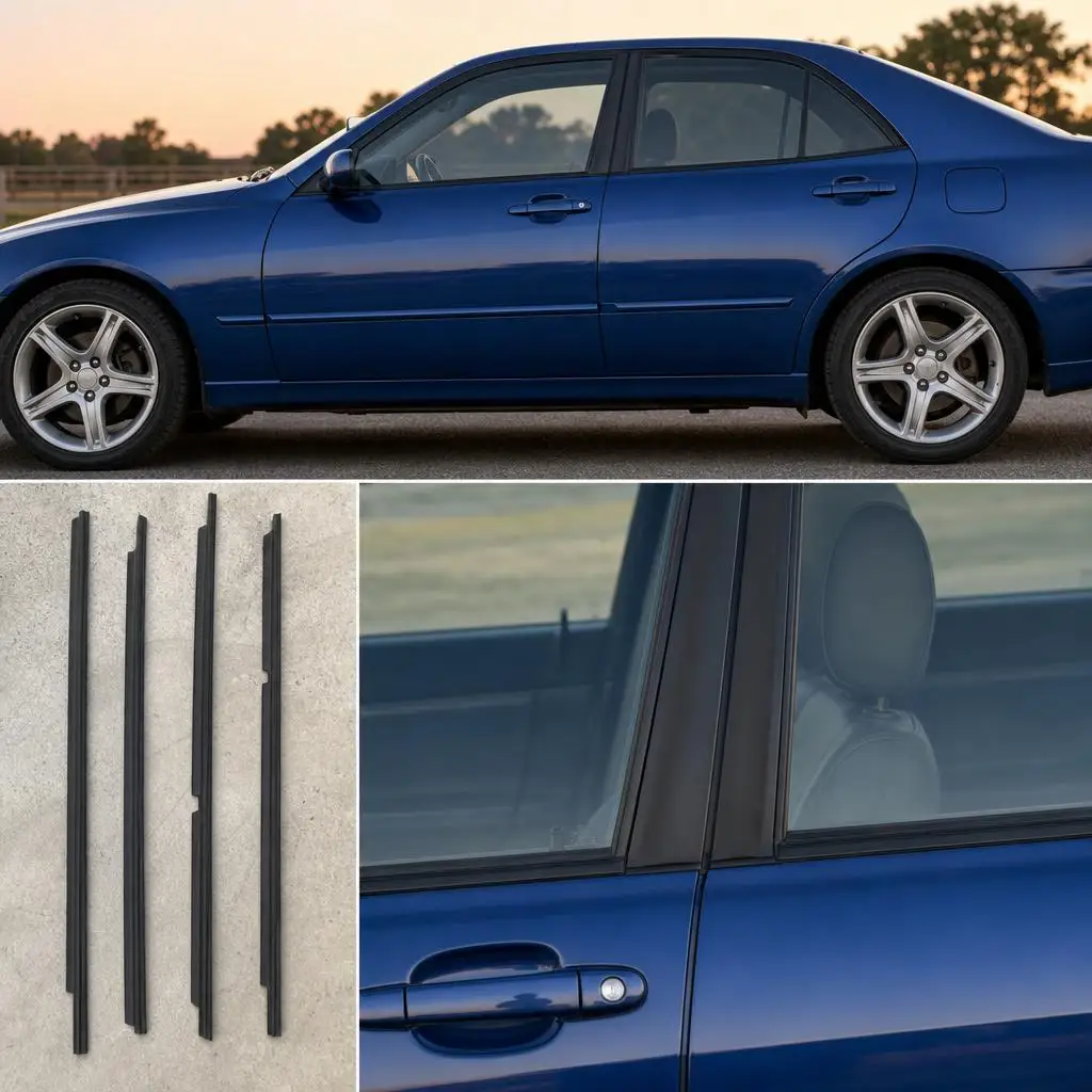 Suitable For Lexus Is300 2001-2005 Four pieces of car window decorative strips and glass sealing strips
Suitable For Lexus Is300 2001-2005 Four pieces of car window decorative strips and glass sealing strips