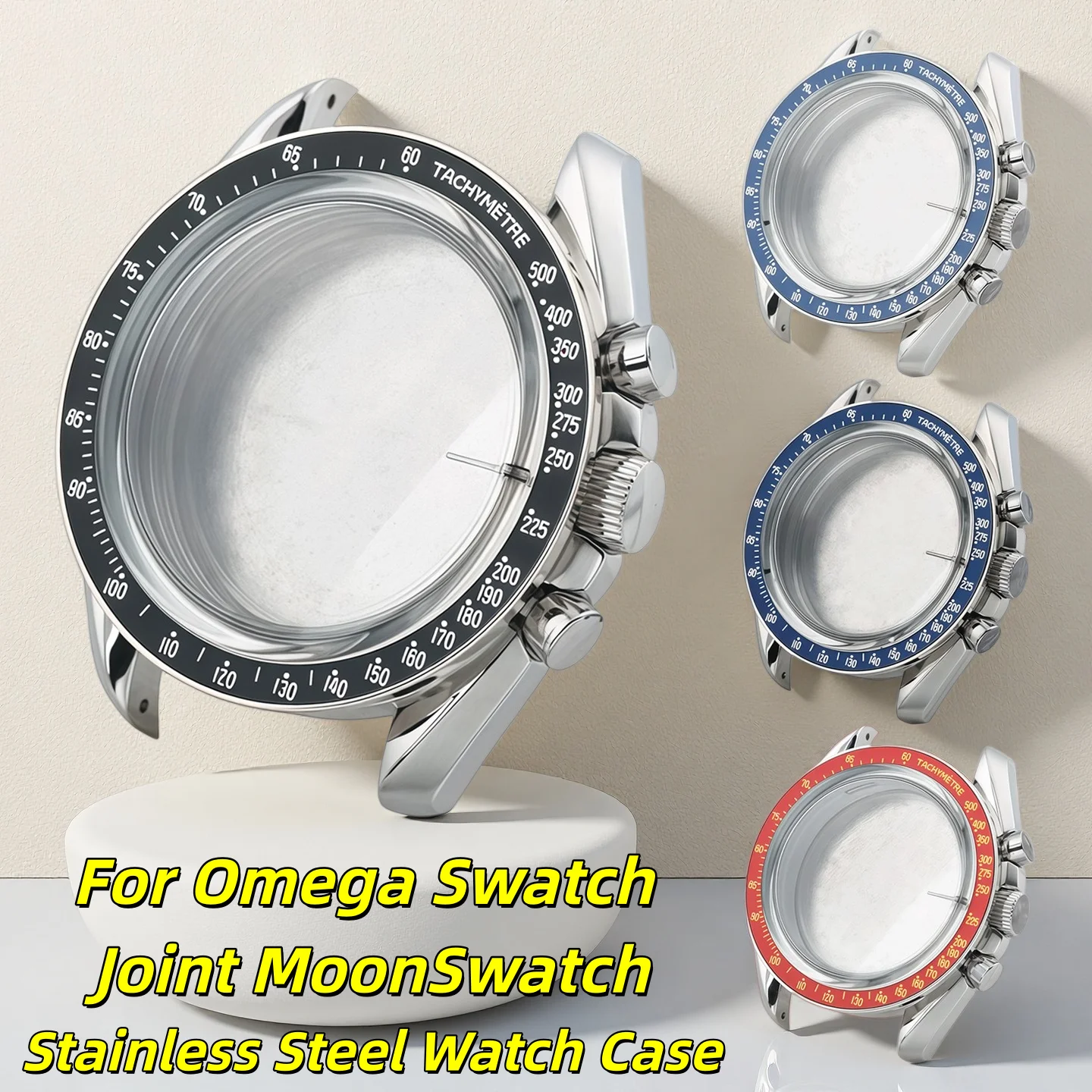 Комплект корпусов для часов из нержавеющей стали для OMEGA X SWATCH MoonSwatch 42 мм с стеклом, безелем, задней крышкой, сменные аксессуары для часов
Комплект корпусов для часов из нержавеющей стали для OMEGA X SWATCH MoonSwatch 42 мм с стеклом, безелем, задней крышкой, сменные аксессуары для часов