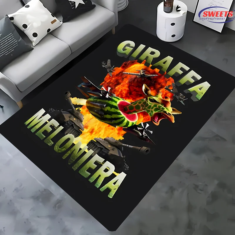 Next Day Shipping Italian Brainrot War Virtual Watermelon Giraffe Printed Carpet Bedroom Living Sofa Decor Rug,Children Play Mat
Next Day Shipping Italian Brainrot War Virtual Watermelon Giraffe Printed Carpet Bedroom Living Sofa Decor Rug,Children Play Mat