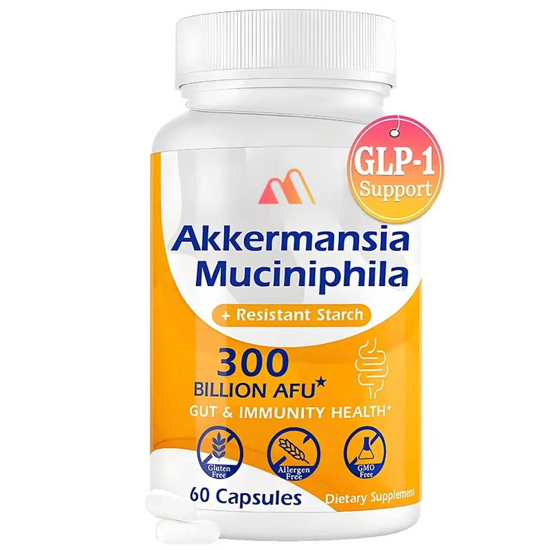 GLP-1 Probiotics | 300 Billion AFU Akkermansia, Suitable for GLP-1 Production, Digestion, Gut, Immunity, 60 Capsules
GLP-1 Probiotics | 300 Billion AFU Akkermansia, Suitable for GLP-1 Production, Digestion, Gut, Immunity, 60 Capsules