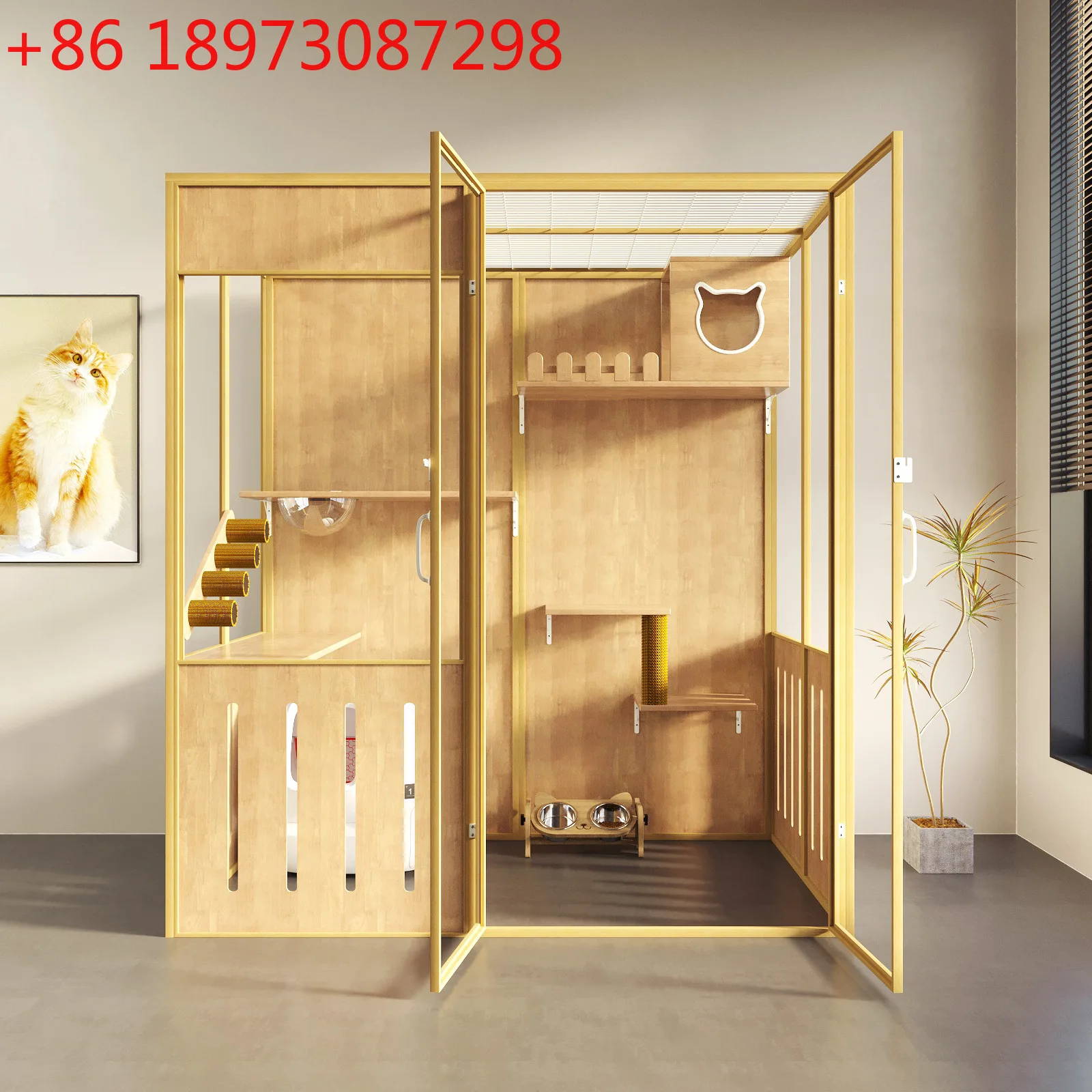 Кошачья вилла, стеклянная комната, кошачье гнездо, витрина для домашних животных из цельного дерева, клетка, большое пространство, кошачий домик, рай
Кошачья вилла, стеклянная комната, кошачье гнездо, витрина для домашних животных из цельного дерева, клетка, большое пространство, кошачий домик, рай