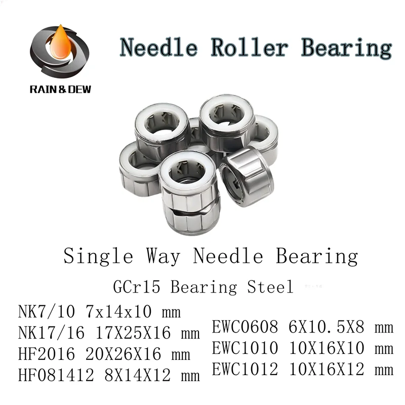 Single Way Needle Bearing One Way Roller Bearing (2PCS) HF081412 Bearings HF2016 EWC0608 EWC1010 EWC1012 NK7/10 NK17/16
Single Way Needle Bearing One Way Roller Bearing (2PCS) HF081412 Bearings HF2016 EWC0608 EWC1010 EWC1012 NK7/10 NK17/16