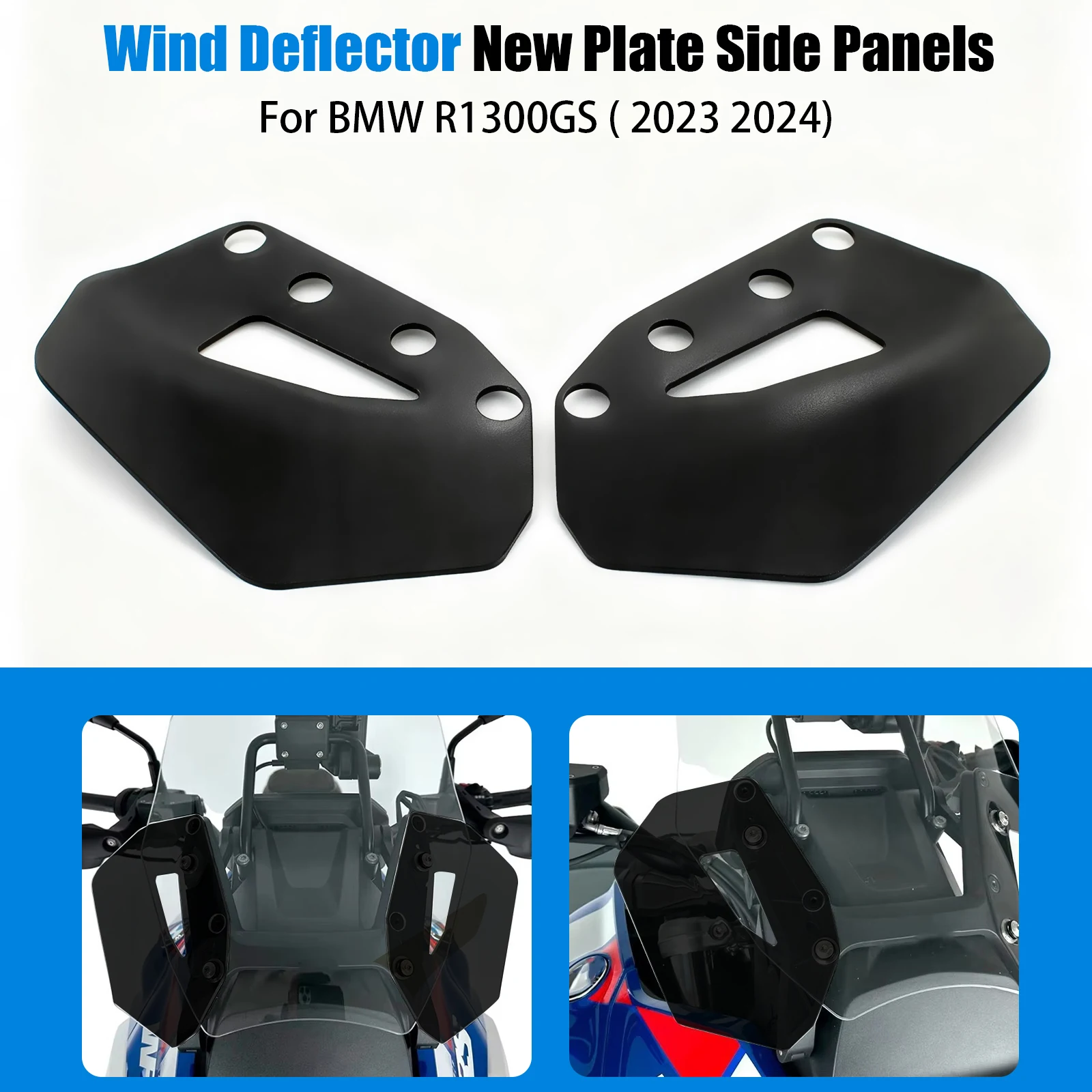 For BMW R1300GS 2024- Motorcycle Side Windshield Windscreen Wind Deflector Spoiler Panel Fairing Accessories 1Pair
For BMW R1300GS 2024- Motorcycle Side Windshield Windscreen Wind Deflector Spoiler Panel Fairing Accessories 1Pair