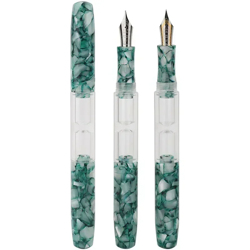 PENBBS Fountain Pen 469 Transparent Resin Double-Nib Ink Storage Iridium with Box for Business Writing Office School Supplies
PENBBS Fountain Pen 469 Transparent Resin Double-Nib Ink Storage Iridium with Box for Business Writing Office School Supplies