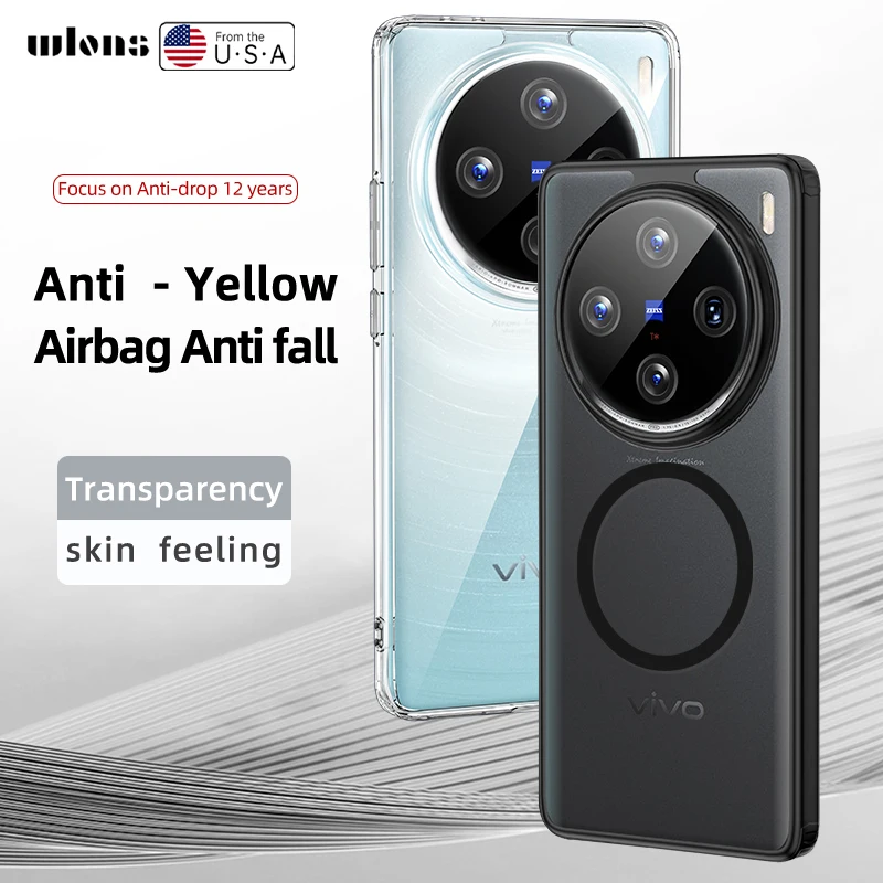 For Vivo X100,X100 Pro Case Magnetic Transparent Matte Hard PC Shockproof Semitransparent Back Cover for VIVO X100 ケース
For Vivo X100,X100 Pro Case Magnetic Transparent Matte Hard PC Shockproof Semitransparent Back Cover for VIVO X100 ケース
