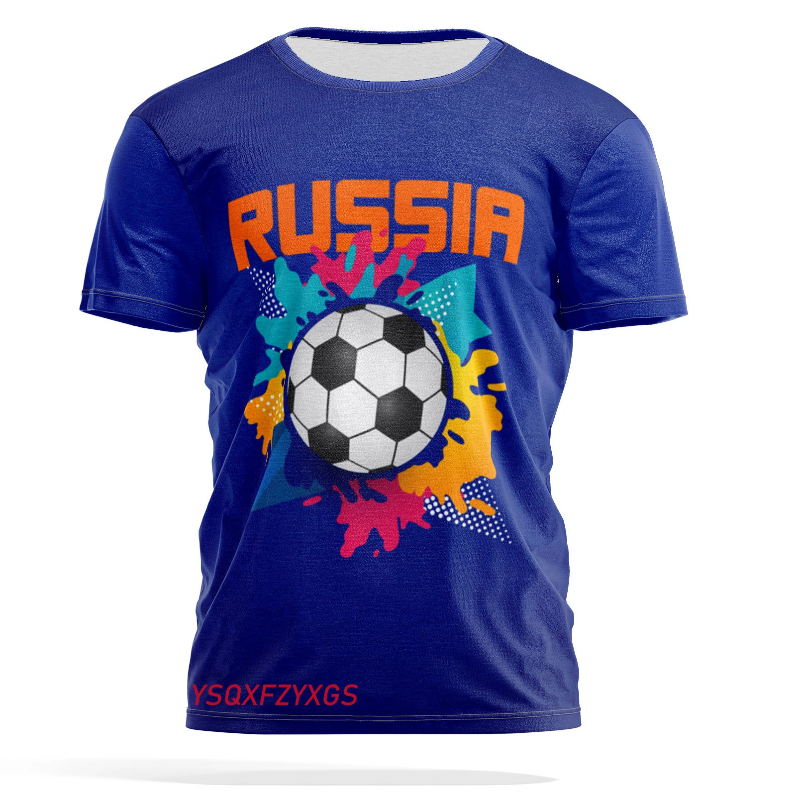 Russian Flag Football T-shirt Men's And Women's Summer Casual Sports Fashion Crew-Neck Short-Sleeved Children's Top Quick Drying
Russian Flag Football T-shirt Men's And Women's Summer Casual Sports Fashion Crew-Neck Short-Sleeved Children's Top Quick Drying