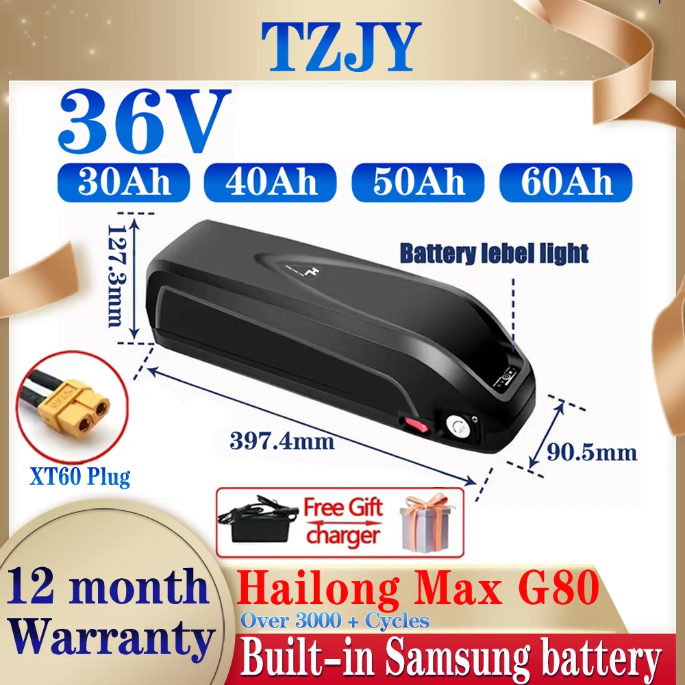2000W NEW 36V60Ah 50Ah ForHailong Ebike Battery 50AH BMS for 350W 500W 750W 1000W Motor Free Shipping and Free Gift Charger
2000W NEW 36V60Ah 50Ah ForHailong Ebike Battery 50AH BMS for 350W 500W 750W 1000W Motor Free Shipping and Free Gift Charger