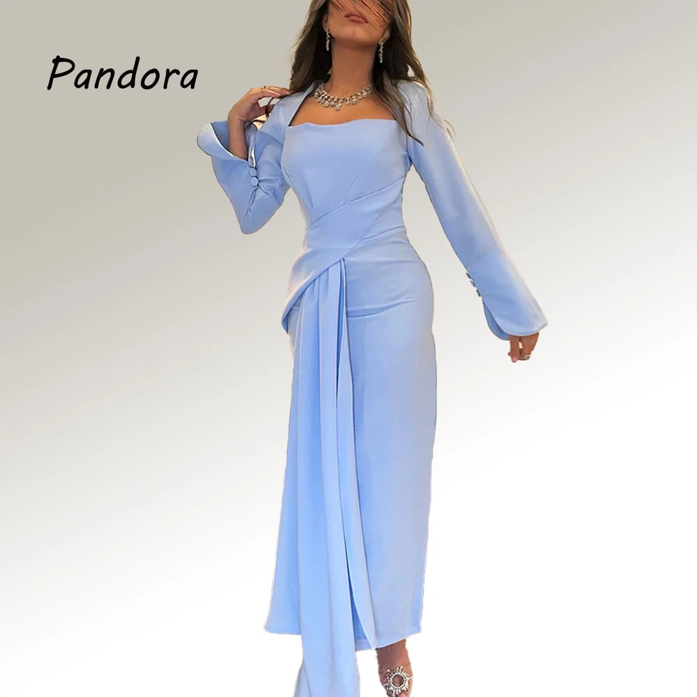 Pandora Elegant women's ankle-length sleeved formal occasion dress A-line square collar Birthday Wedding Party evening gown
Pandora Elegant women's ankle-length sleeved formal occasion dress A-line square collar Birthday Wedding Party evening gown