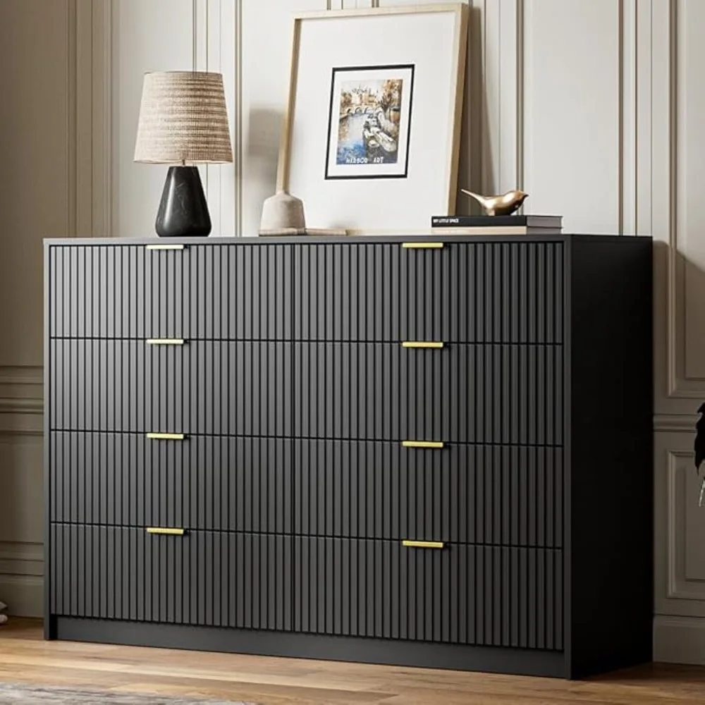 55" L X 15.7" D X 37.4" H Dresser for Bedroom 8 Drawer Double Dresser Modern Chest of Drawers
55" L X 15.7" D X 37.4" H Dresser for Bedroom 8 Drawer Double Dresser Modern Chest of Drawers