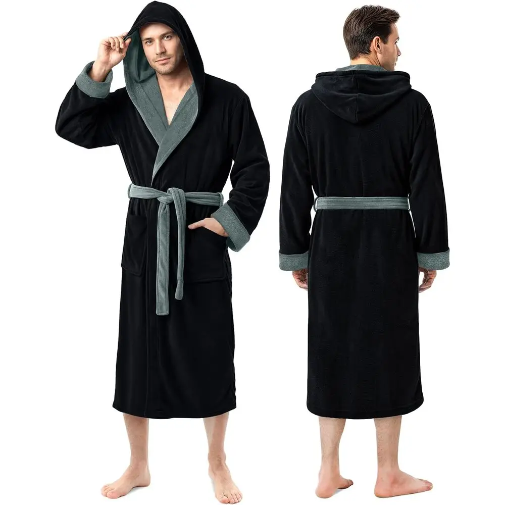 NY Threads Mens Robe with Hood, Luxury Plush leece Hooded Mens Bathrobe, Spa Bath Robe or Men
NY Threads Mens Robe with Hood, Luxury Plush leece Hooded Mens Bathrobe, Spa Bath Robe or Men
