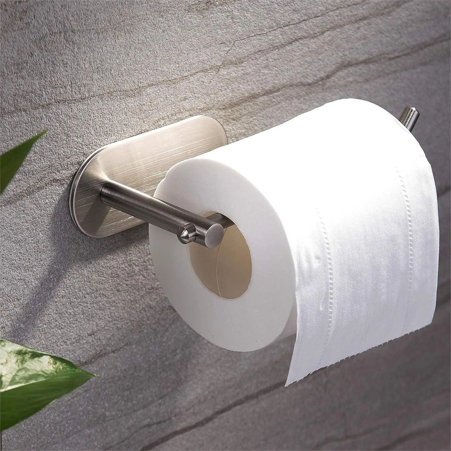 Adhesive Toilet Paper Holder - Self Adhesive Roll Holder for Bathroom Kitchen Stick on Wall Stainless Steel Brushed
Adhesive Toilet Paper Holder - Self Adhesive Roll Holder for Bathroom Kitchen Stick on Wall Stainless Steel Brushed