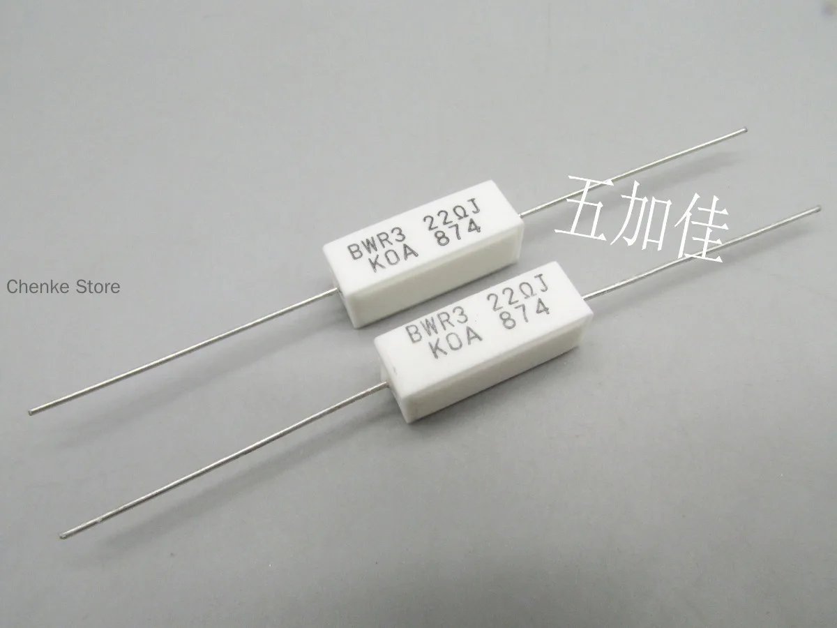 30PCS/Japanese made BWR3C220J 3W 22R 5% original cement wire wound resistor axial frequency division ceramic resistor
30PCS/Japanese made BWR3C220J 3W 22R 5% original cement wire wound resistor axial frequency division ceramic resistor