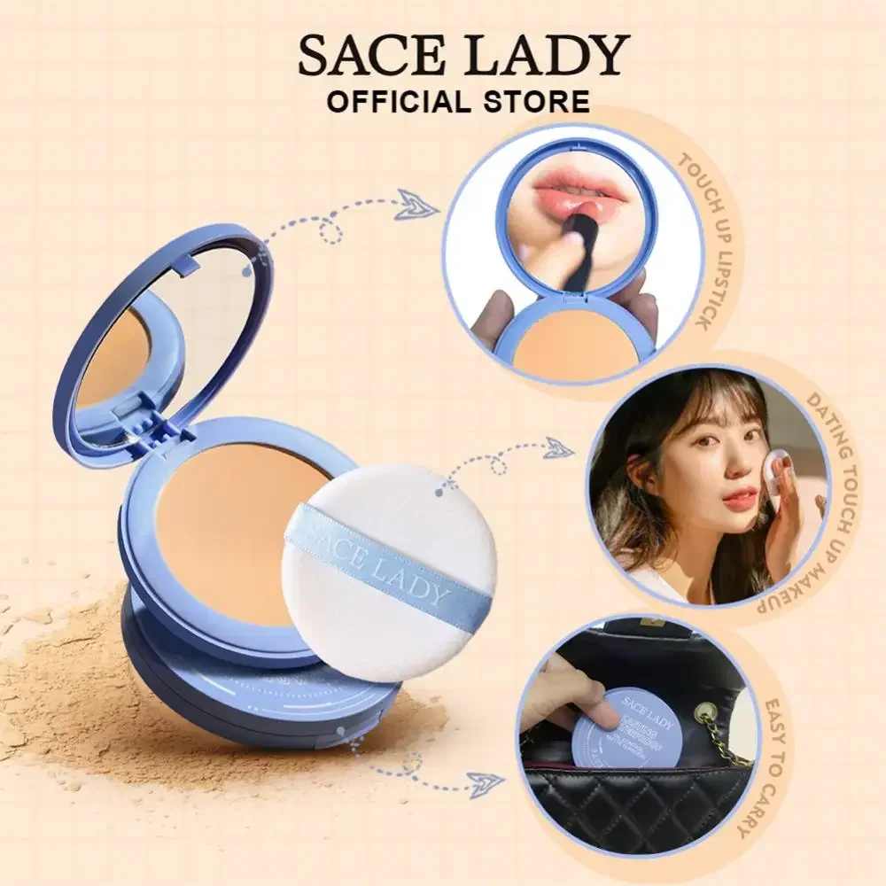 SACE LADY Matte Finished Makeup Pressed Powder Waterproof Oil Control Concealer Full Coverage Lasting Brighten Skin Tone Makeup
SACE LADY Matte Finished Makeup Pressed Powder Waterproof Oil Control Concealer Full Coverage Lasting Brighten Skin Tone Makeup