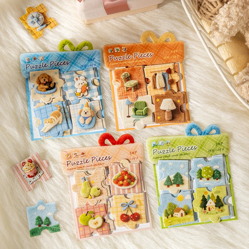 Journal GO 18pcs Puffy Puzzle Pieces Stickers for Kids Gift Cute Puzzle Decoration Decals for Scrabook Journal Mobile DIY
Journal GO 18pcs Puffy Puzzle Pieces Stickers for Kids Gift Cute Puzzle Decoration Decals for Scrabook Journal Mobile DIY