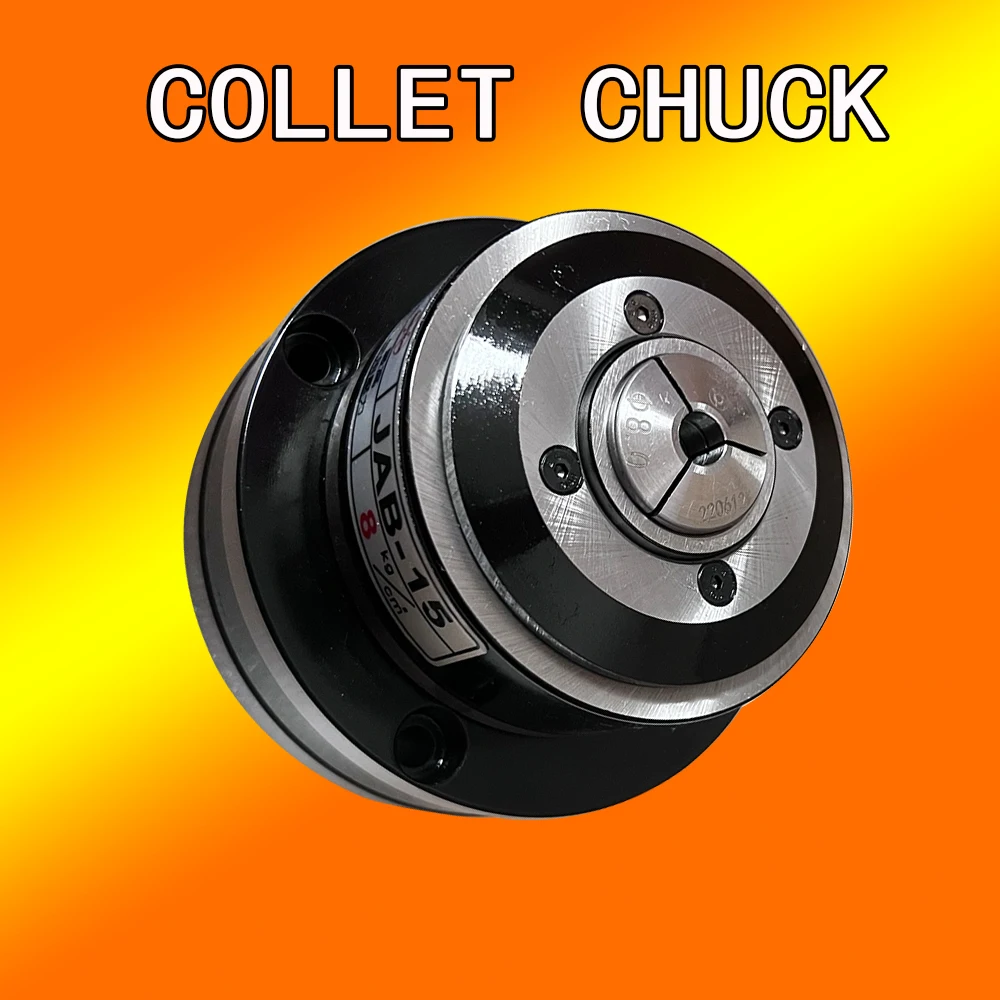 JAB-15 Collet Lathe Chuck with collet Rotary Pneumatic chuck for rotary lathes Front-mounted CNC lathe collet chucks
JAB-15 Collet Lathe Chuck with collet Rotary Pneumatic chuck for rotary lathes Front-mounted CNC lathe collet chucks