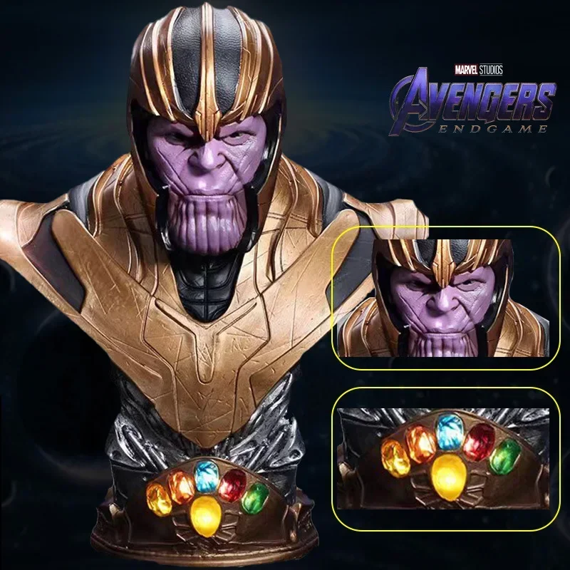38cm Marvel Avengers Thanos Bust Hand-made Resin Model Statue Figure Living Room Decoration Collection Birthday Gift
38cm Marvel Avengers Thanos Bust Hand-made Resin Model Statue Figure Living Room Decoration Collection Birthday Gift