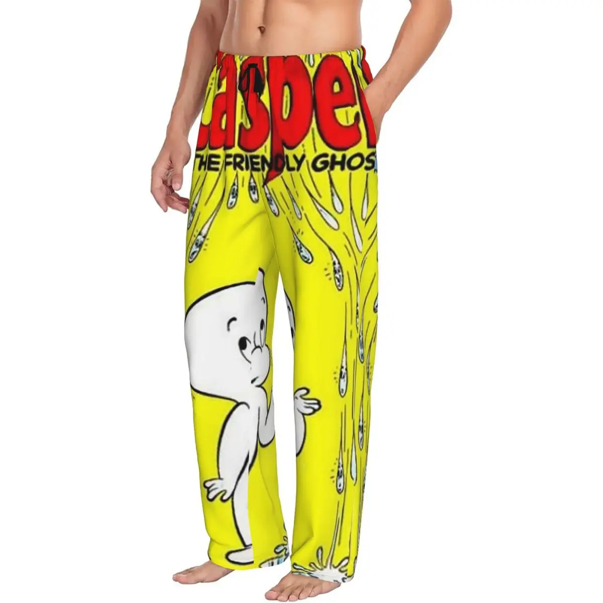 Мужские пижамные брюки Custom The Friendly Ghost Casper с карманами для отдыха и сна
Мужские пижамные брюки Custom The Friendly Ghost Casper с карманами для отдыха и сна
